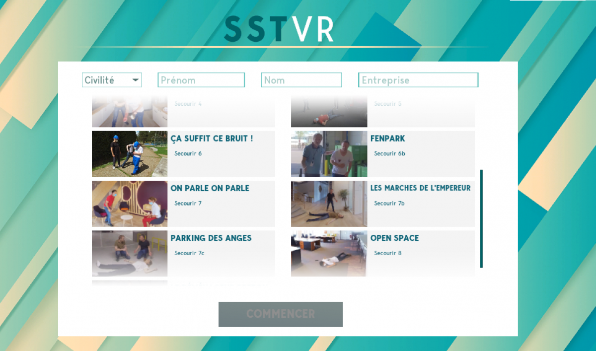 scénario premiers secours en réalité virtuelle SST VR- PREVENTIRISK - Paris La Défense